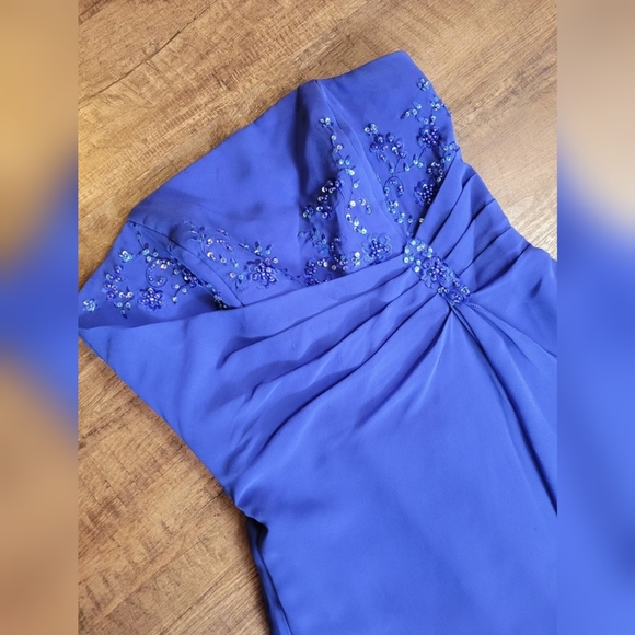 Golden Brides beaded bridesmaid/grad/prom dress - Picture 2 of 16